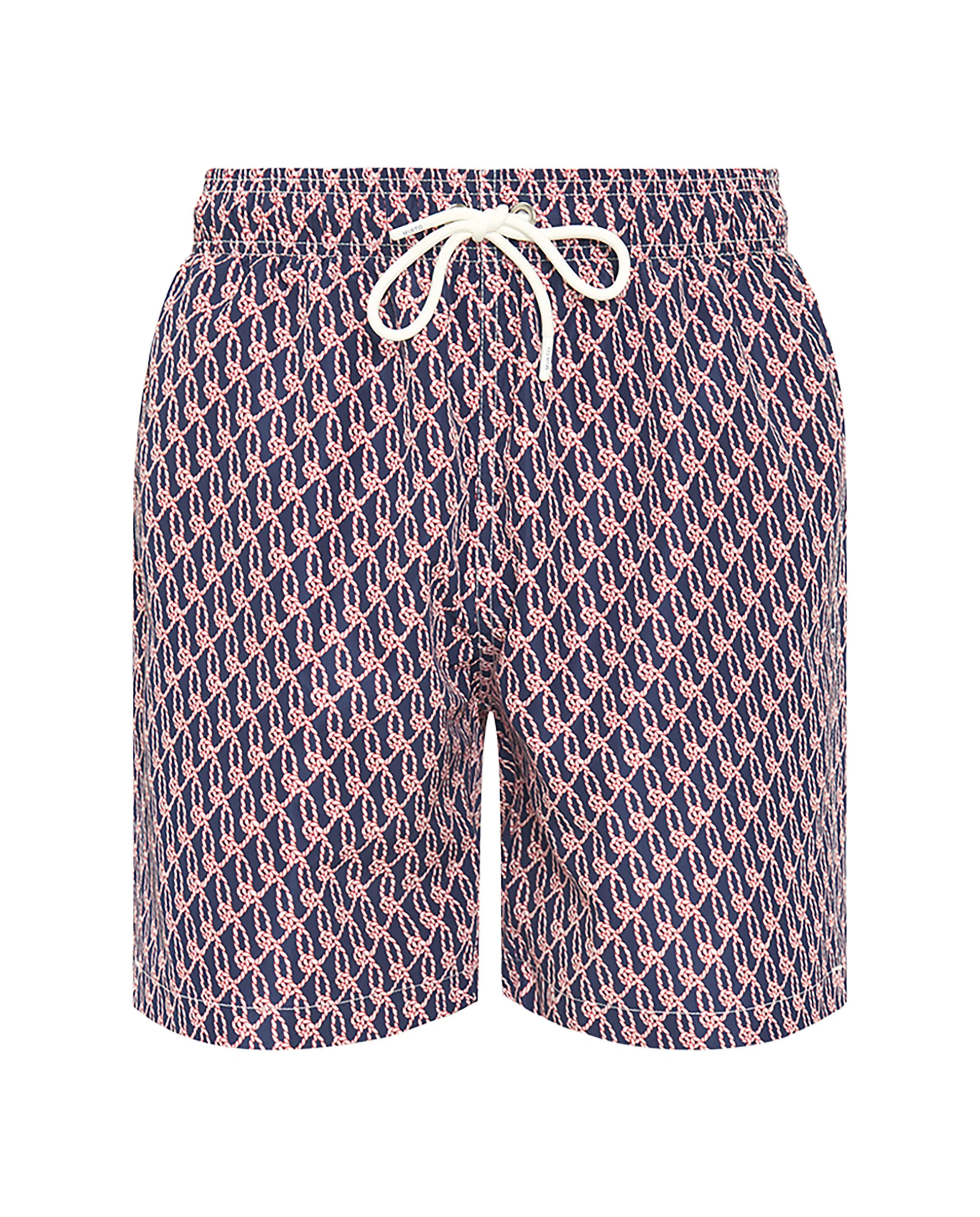 Bañador estampado náutico azul y rojo - Image 4