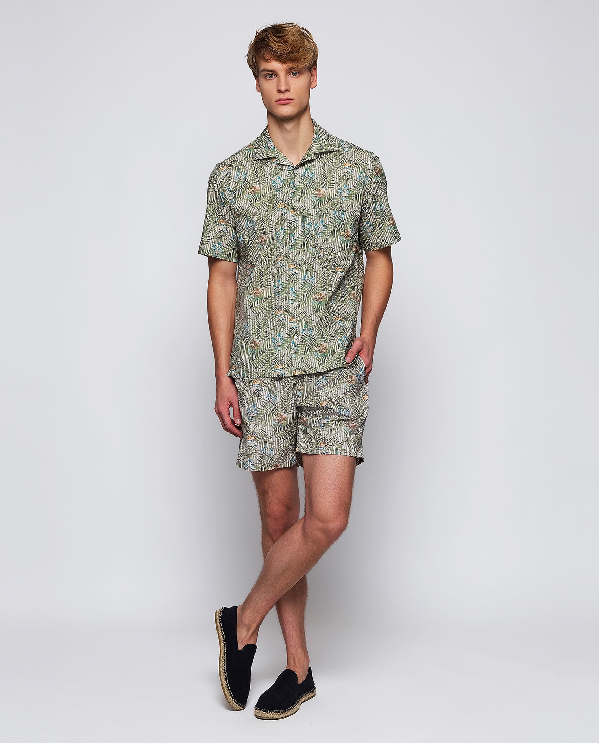 Bañador verde estampado botánico - Image 3