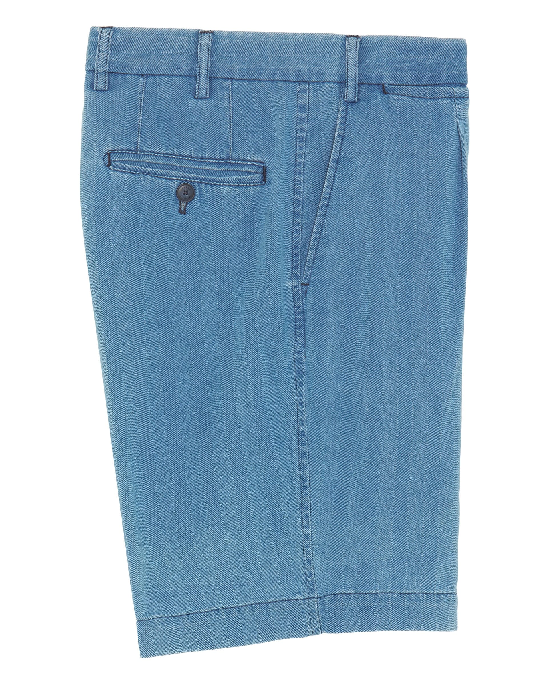 Bermuda denim azul claro algodón - Image 4