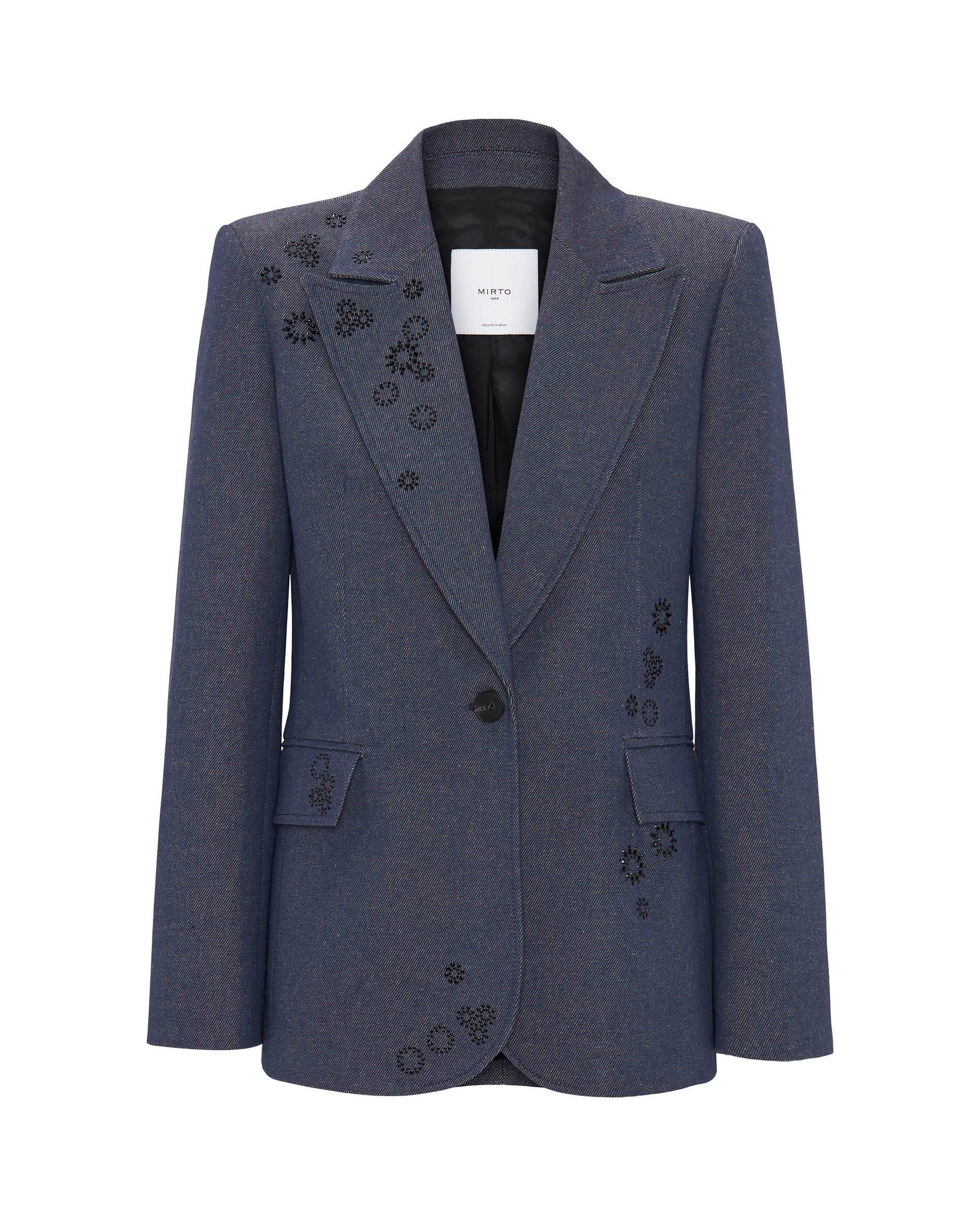 Blazer denim con aplicaciones - Image 4