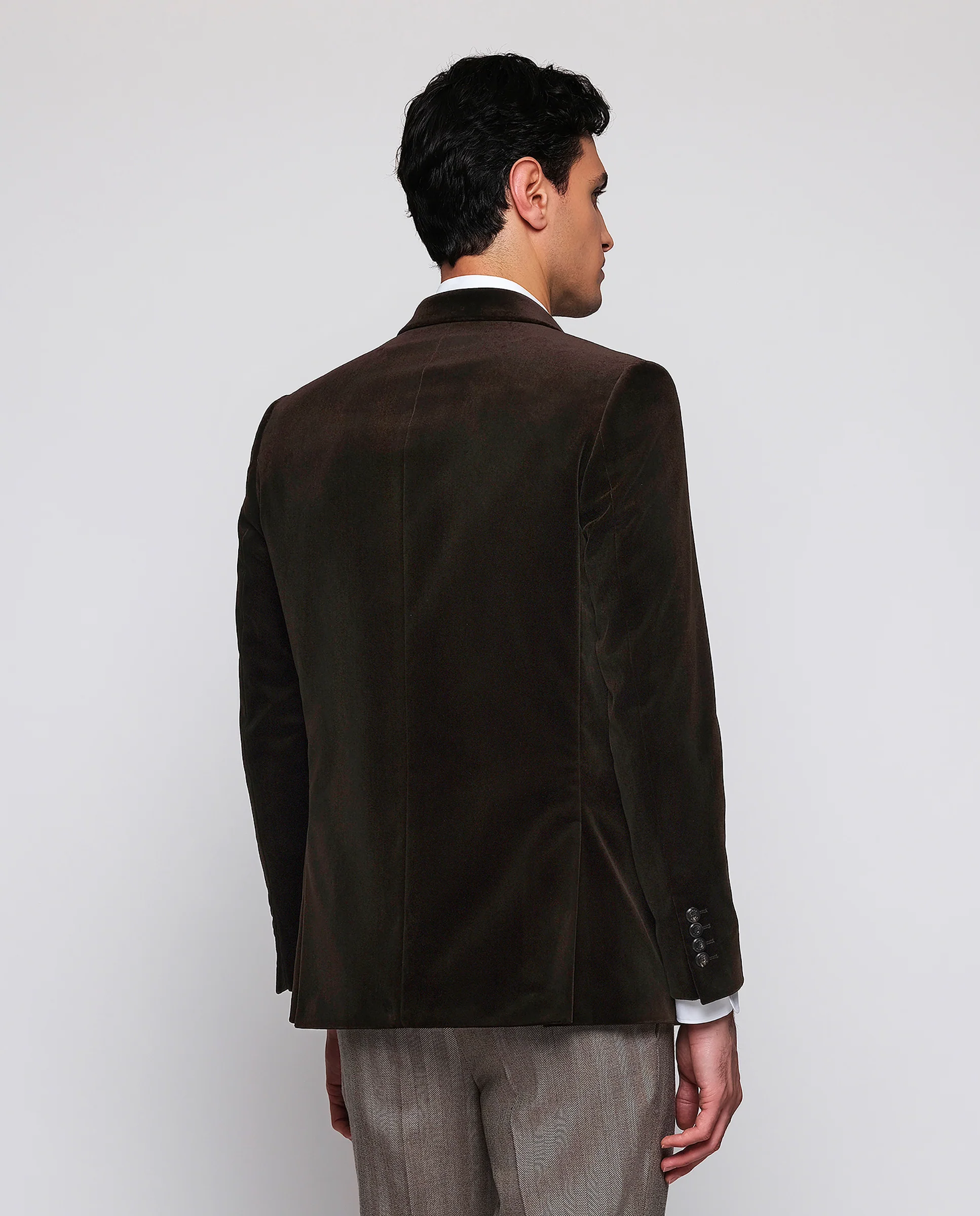 Blazer marrón de terciopelo - Image 2