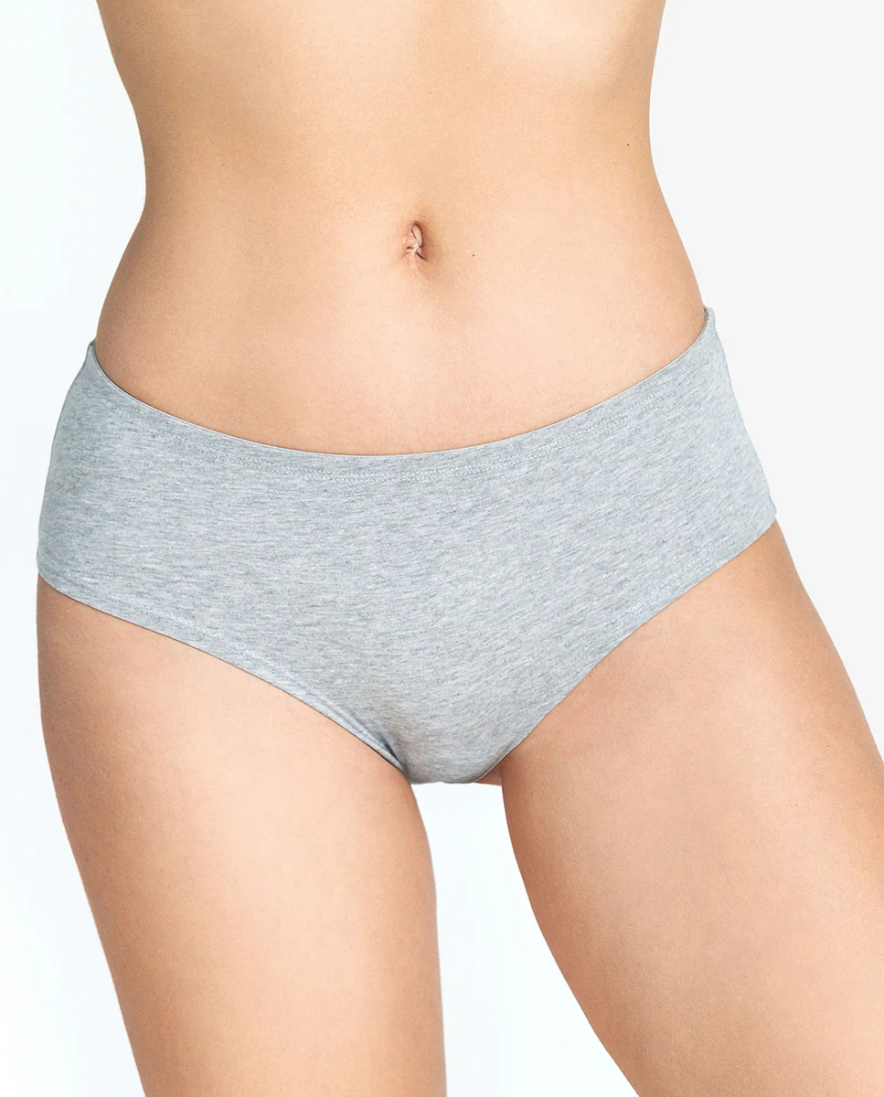 Braguita hipster algodón orgánico gris melange - Image 3