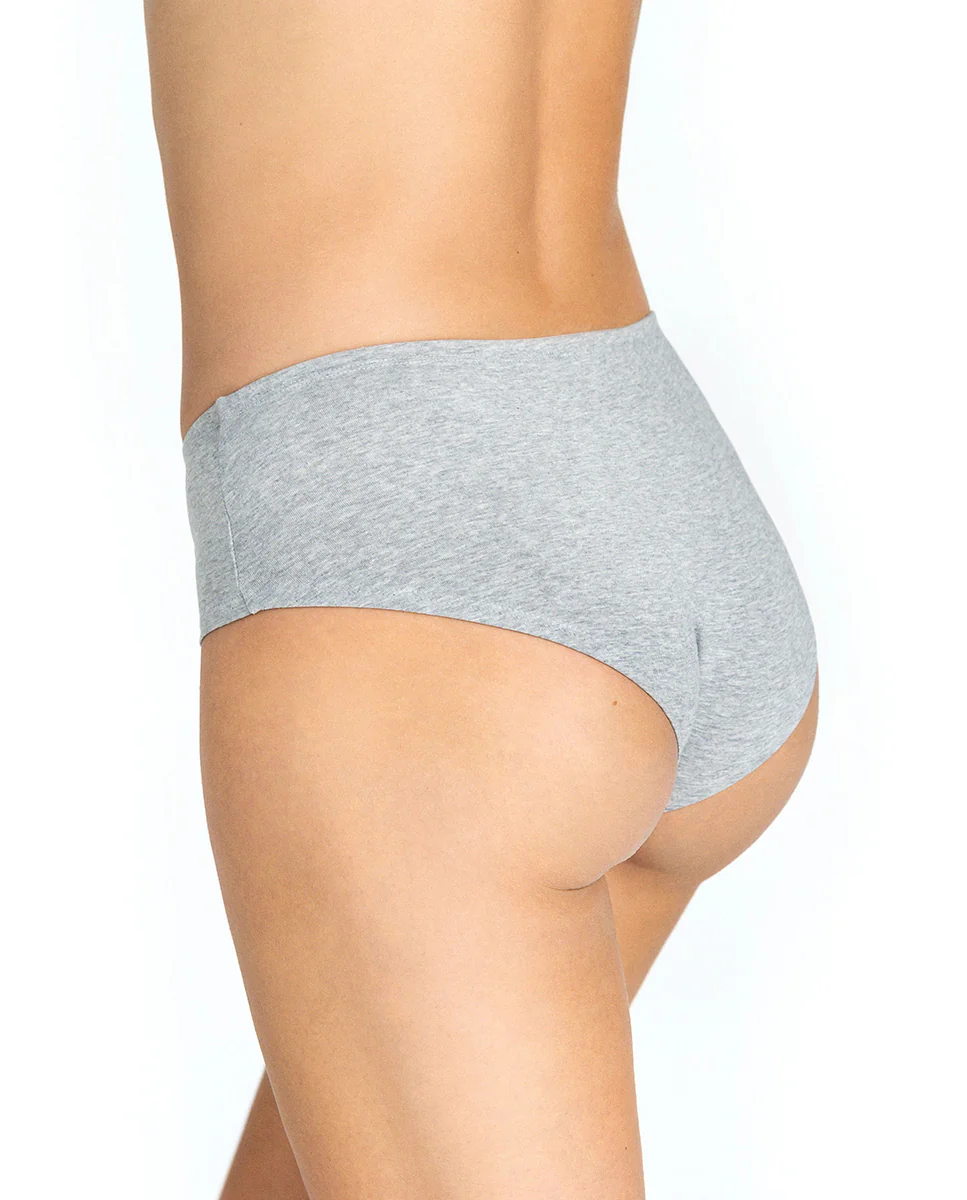 Braguita hipster algodón orgánico gris melange - Image 4