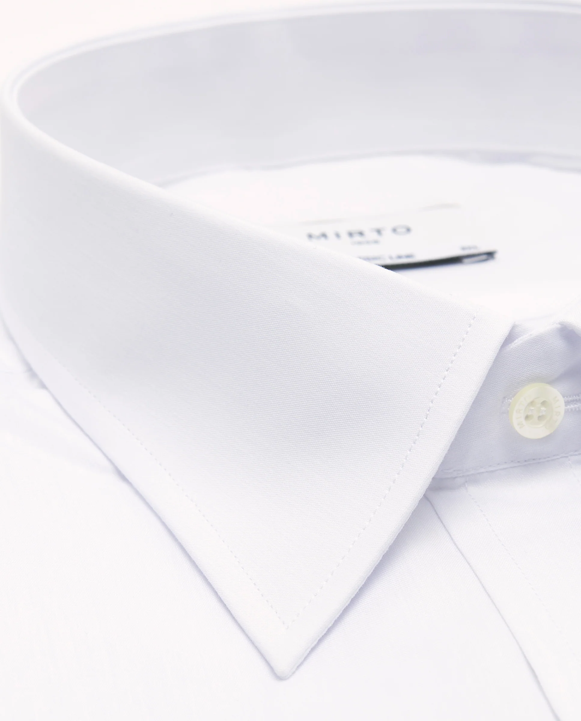 Camisa blanca manga corta de vestir - Image 5