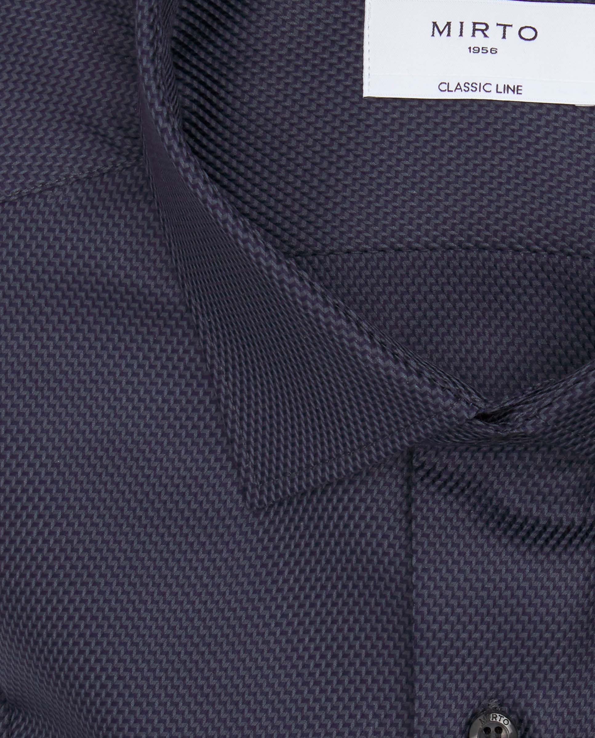 Camisa casual de algodón azul marino - Image 5