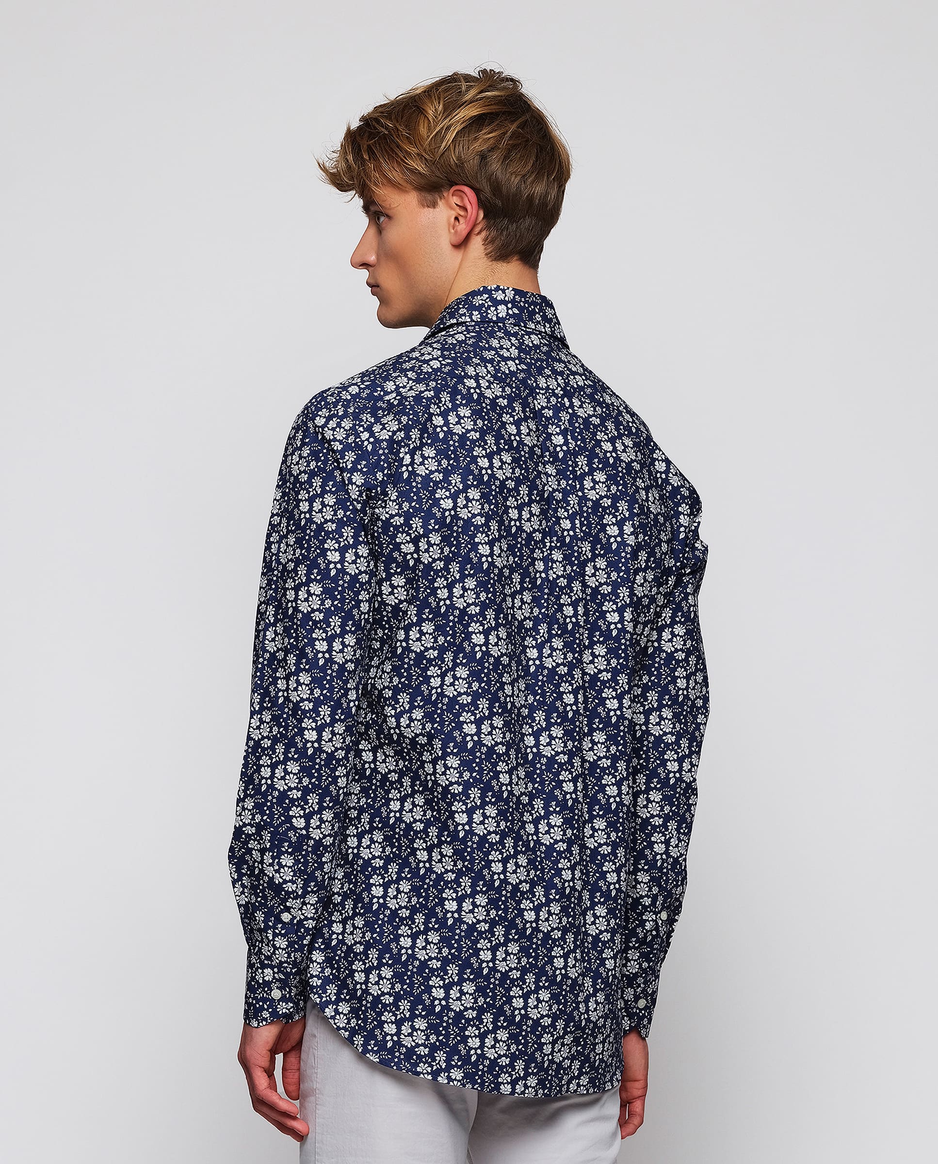 Camisa casual estampado floral Liberty de algodón - Image 3