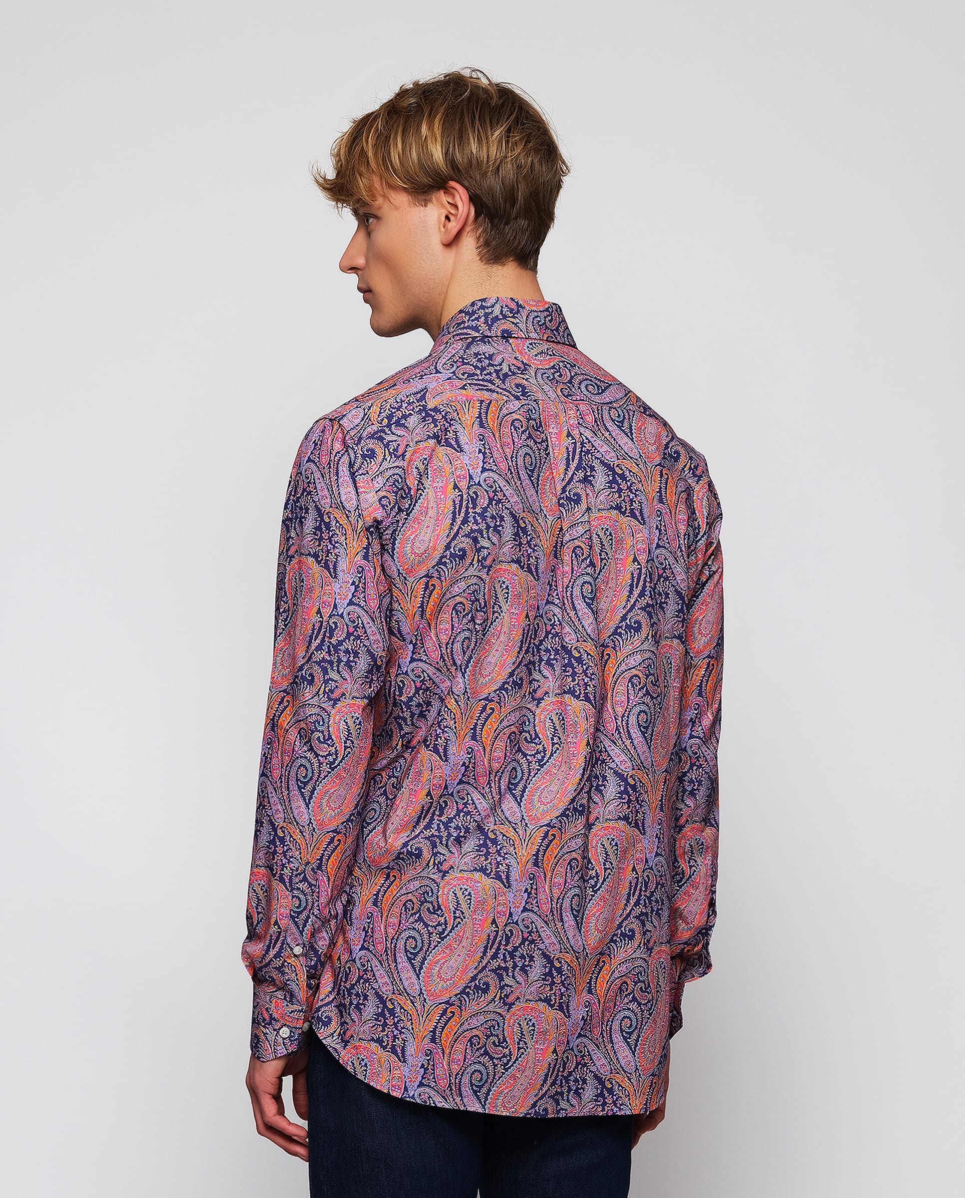 Camisa casual estampado multicolor Liberty de algodón - Image 3