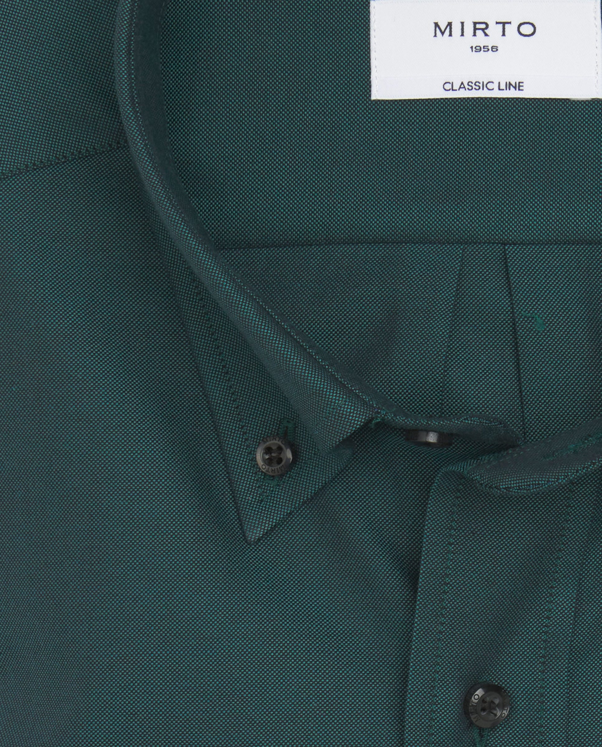 Camisa casual verde de algodón oxford - Image 5