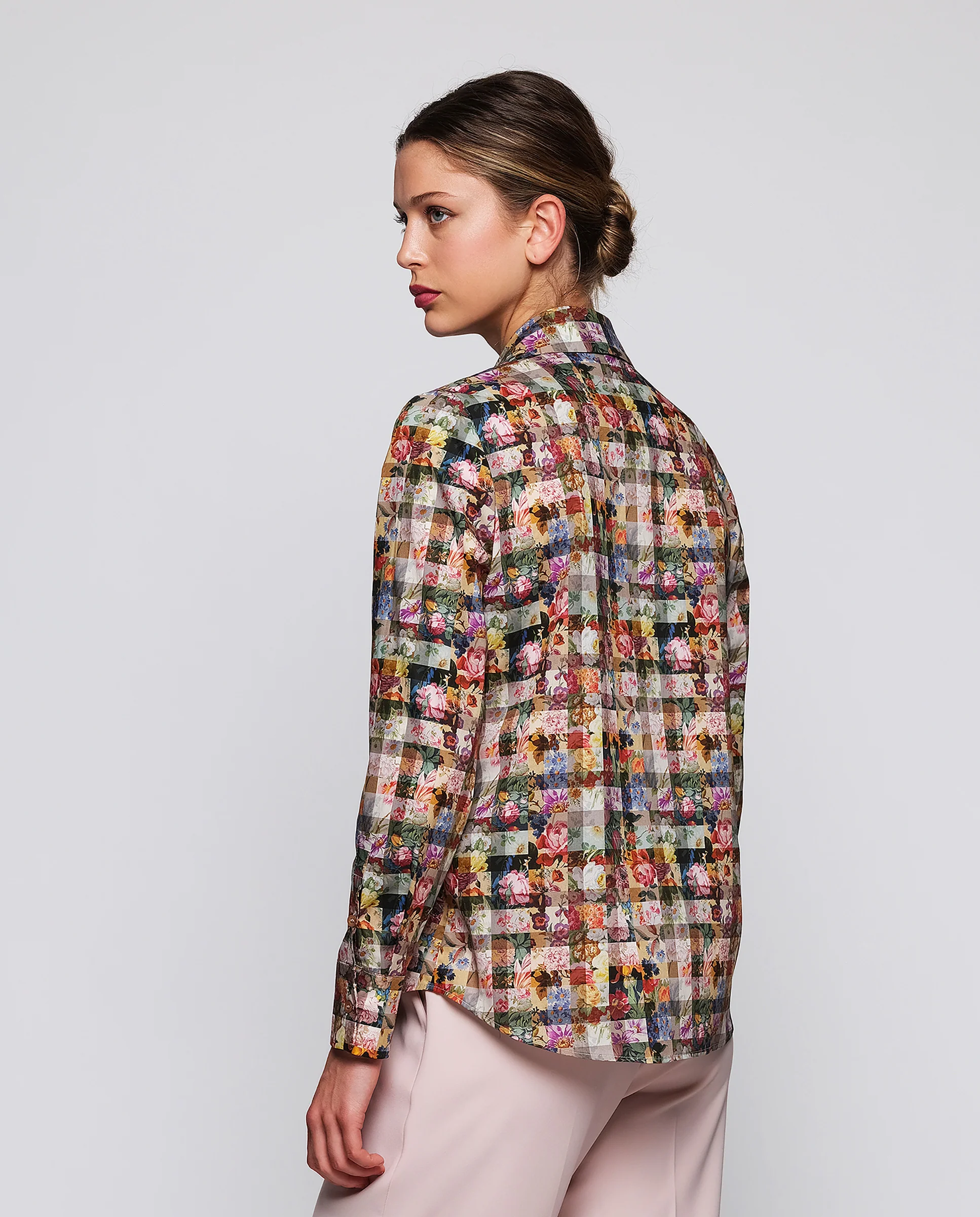 Camisa multicolor floral de algodón - Image 2
