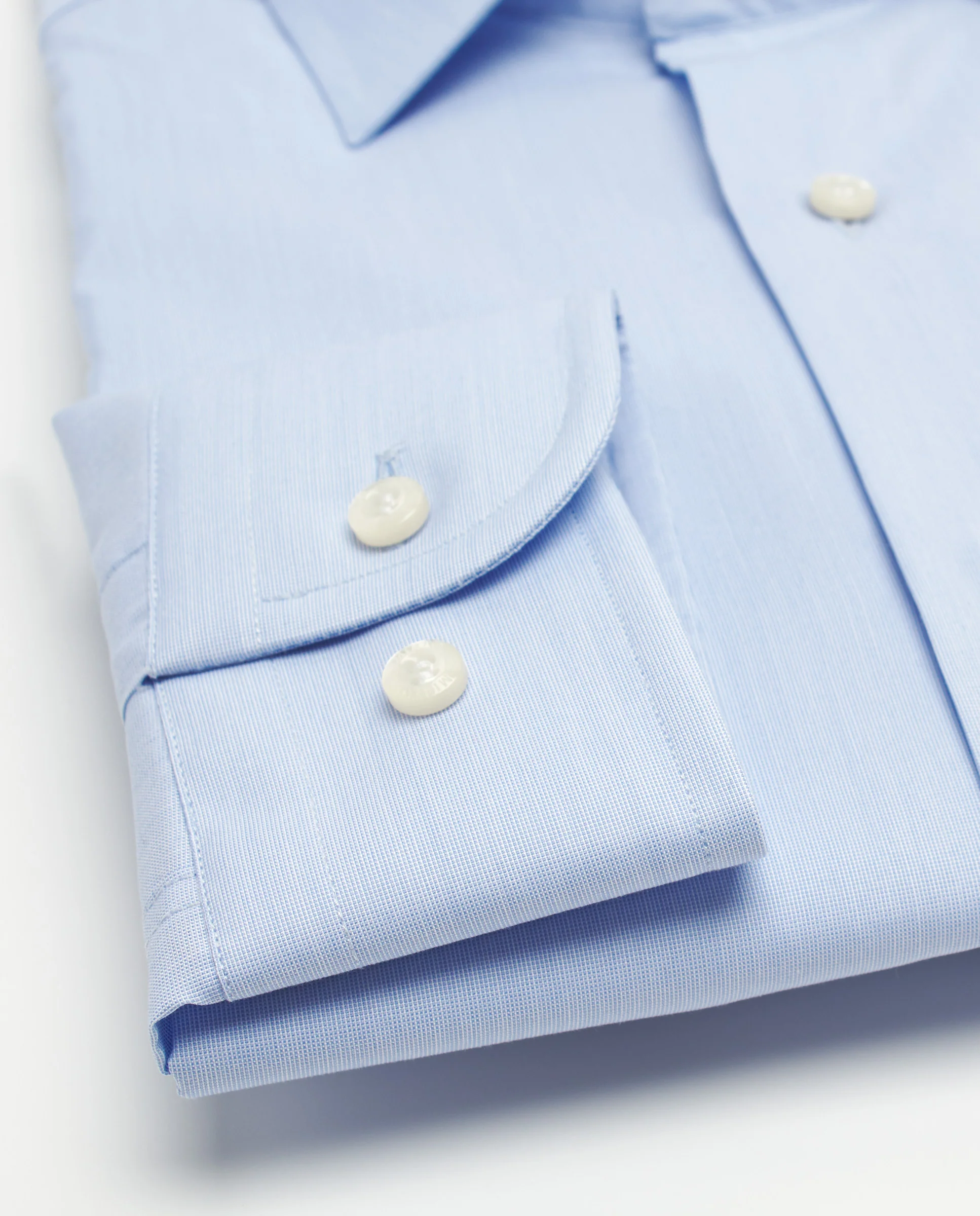 Camisa azul Tervilor Sir fil a fil largo extra - Image 6