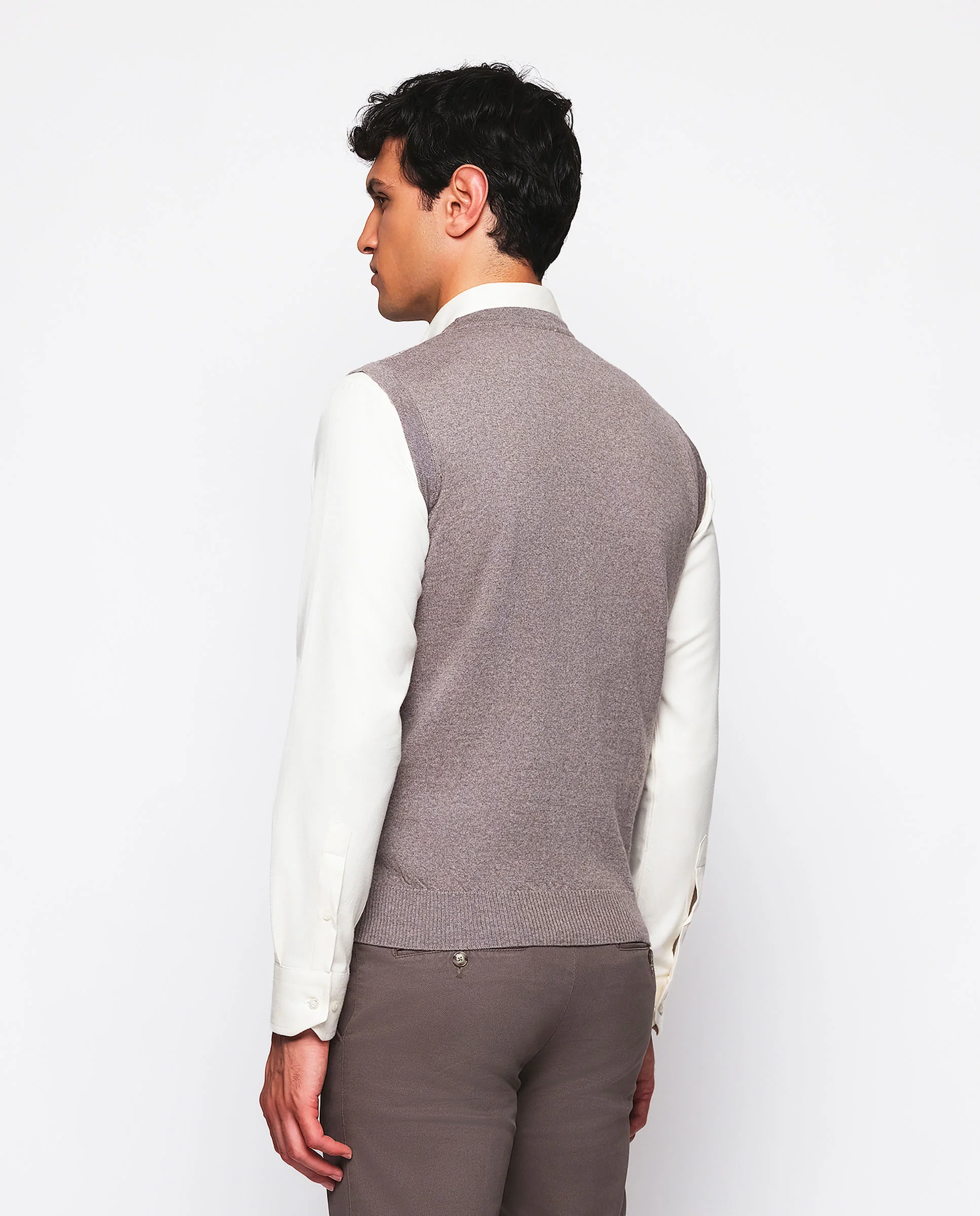 Chaleco jacquard con botones - Image 3