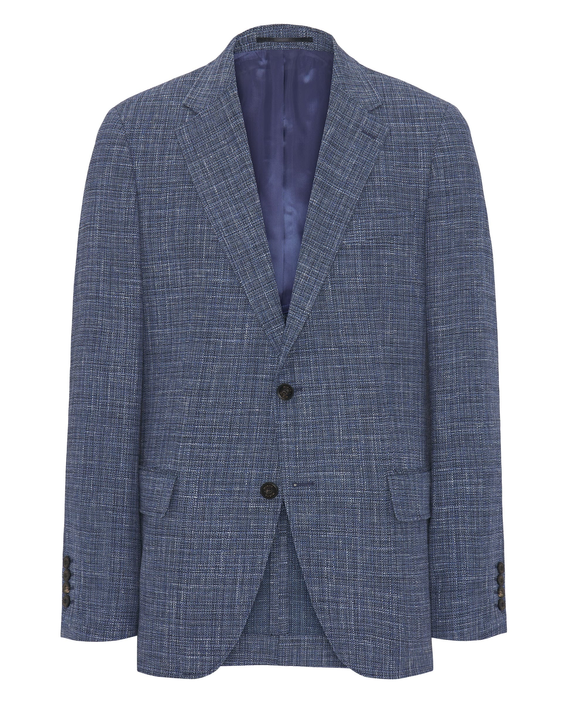 Chaqueta azul de efecto rústico - Image 4