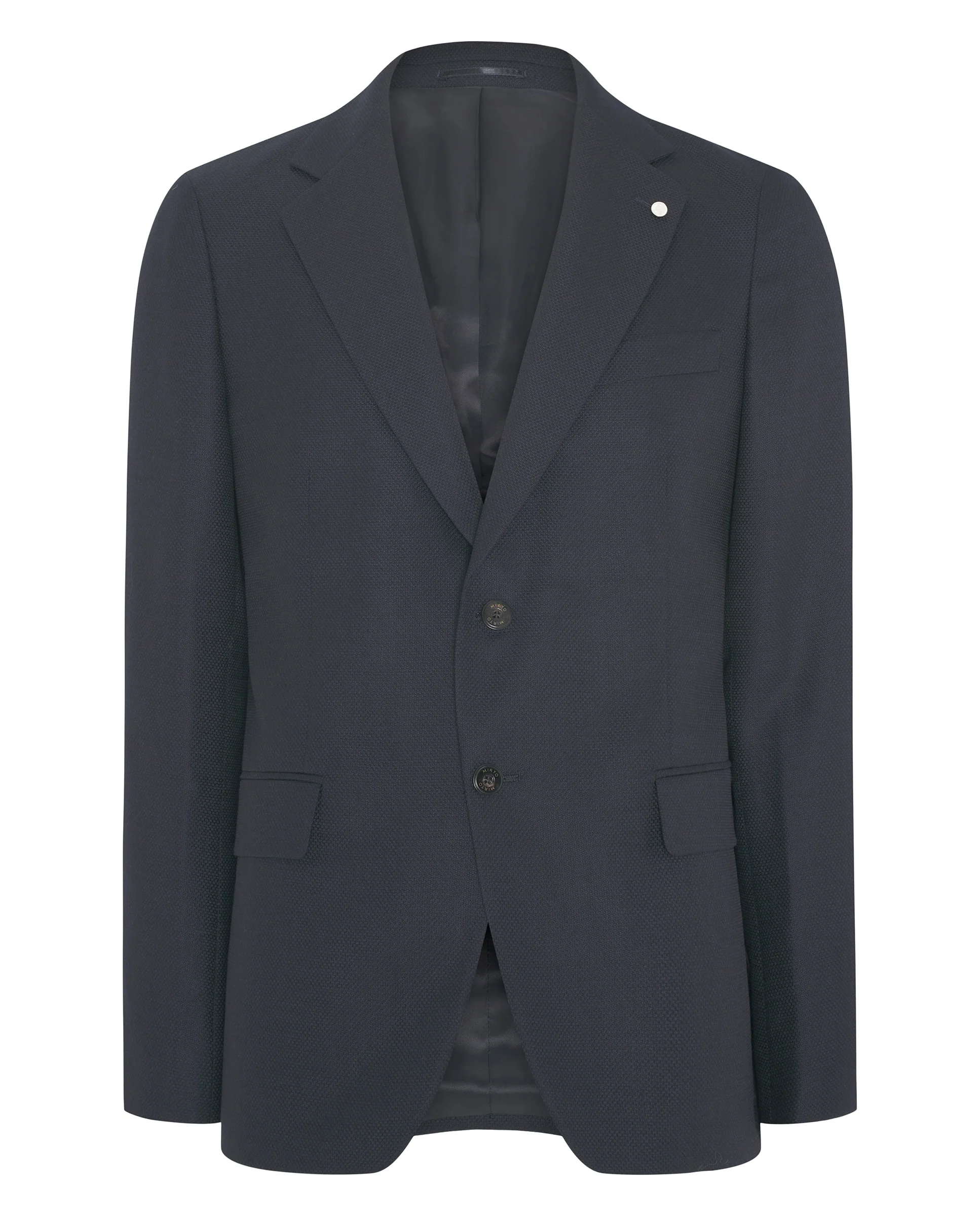 Chaqueta azul marino con textura - Image 4