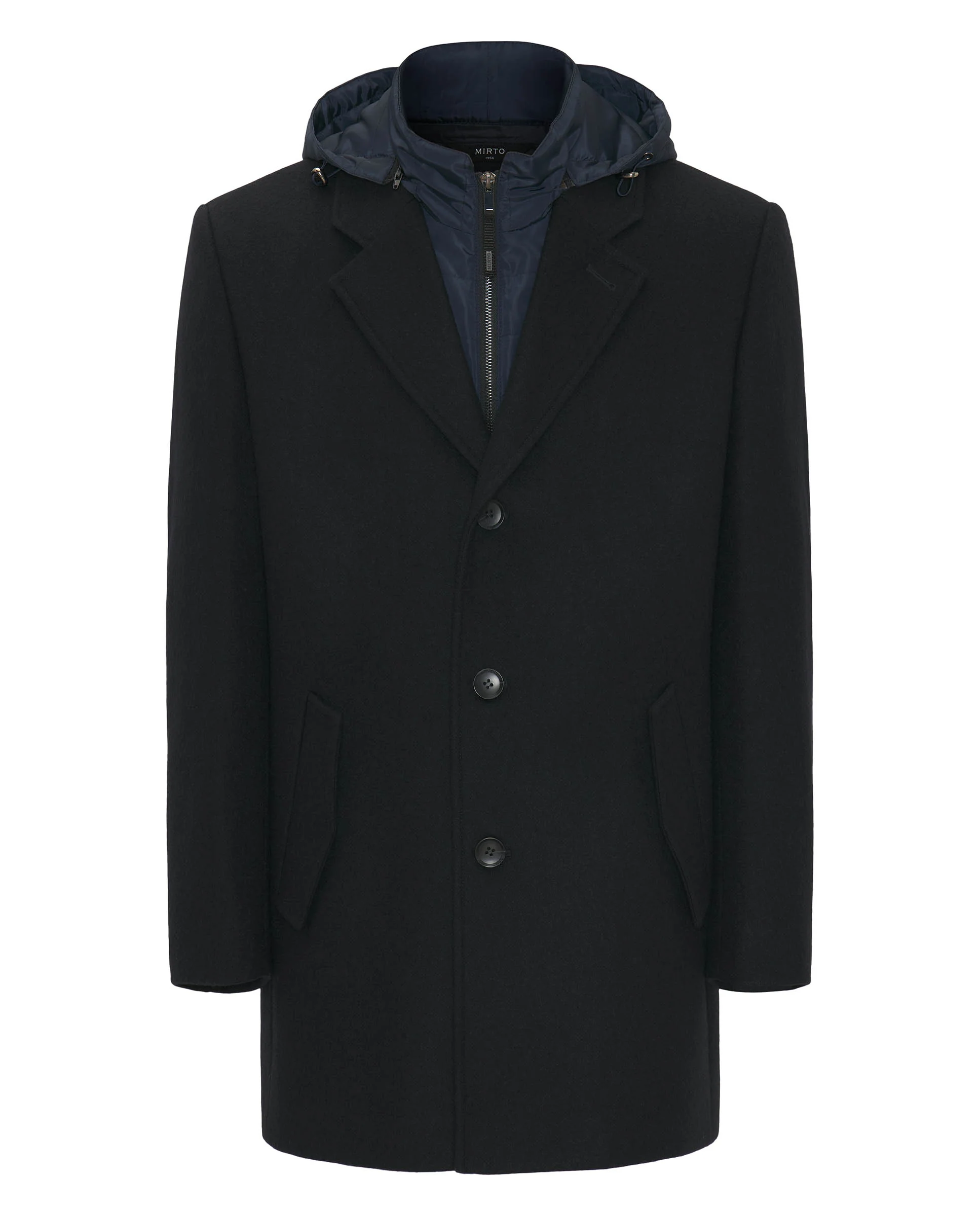 Chaquetón azul oscuro pecherín y capucha desmontables - Image 4