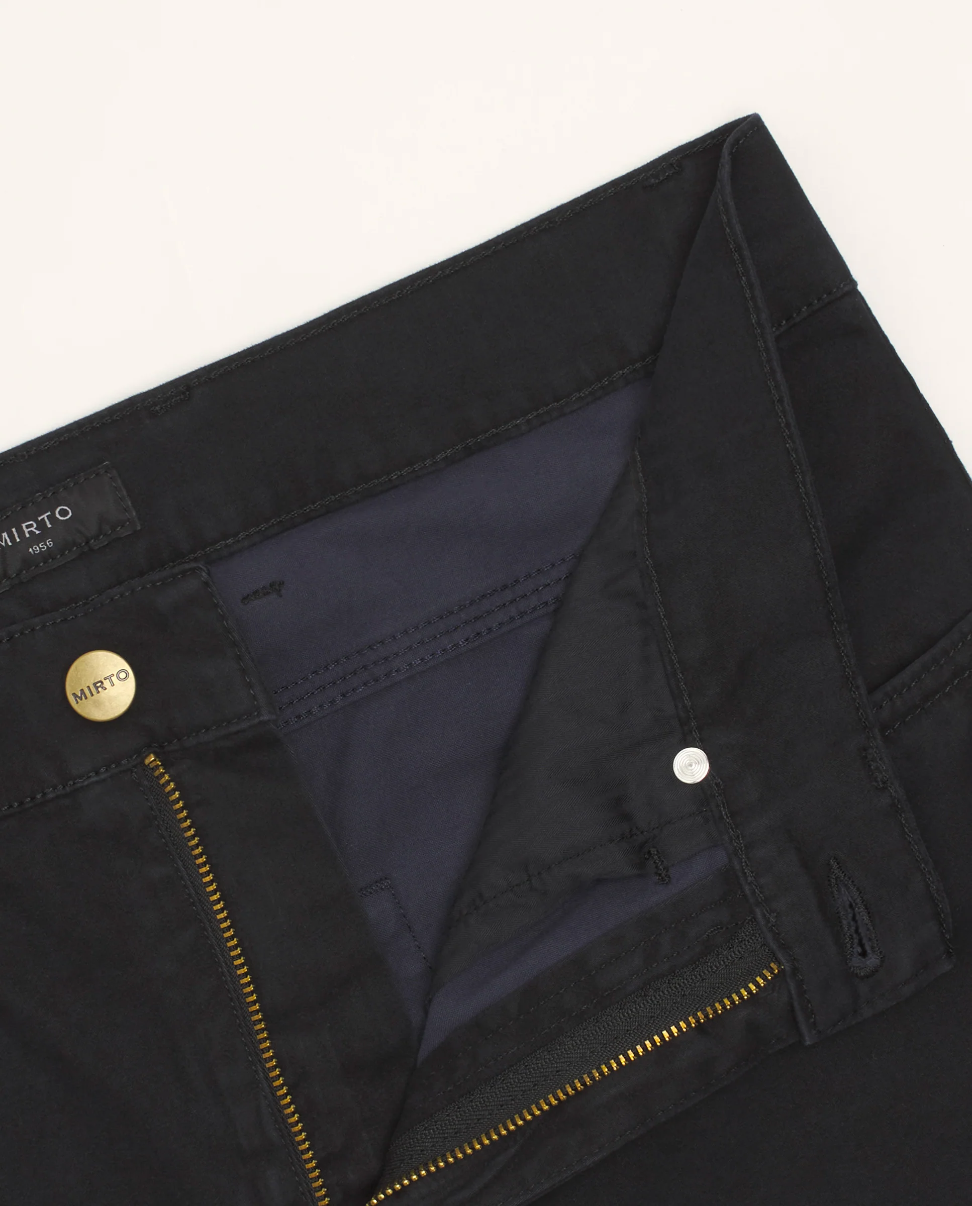 Pantalón 5 bolsillos azul marino de algodón stretch - Image 5