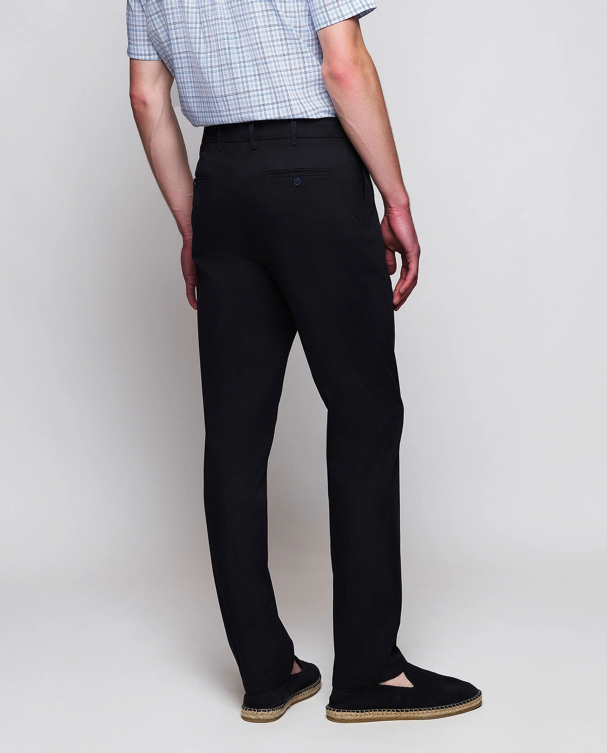 Pantalón casual azul marino estilo sastre - Image 2