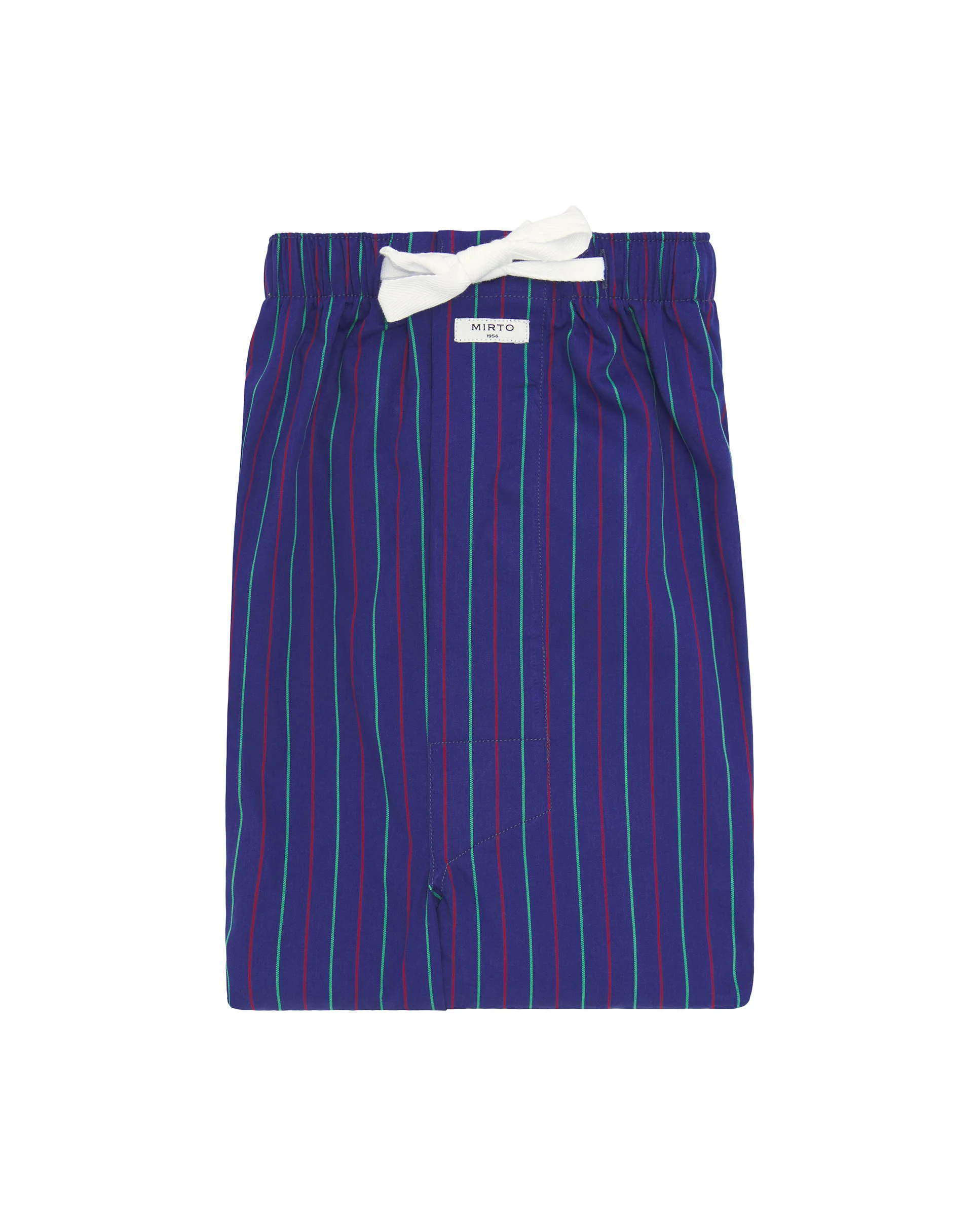 Pantalón de pijama largo azul con rayas multicolor - Image 4