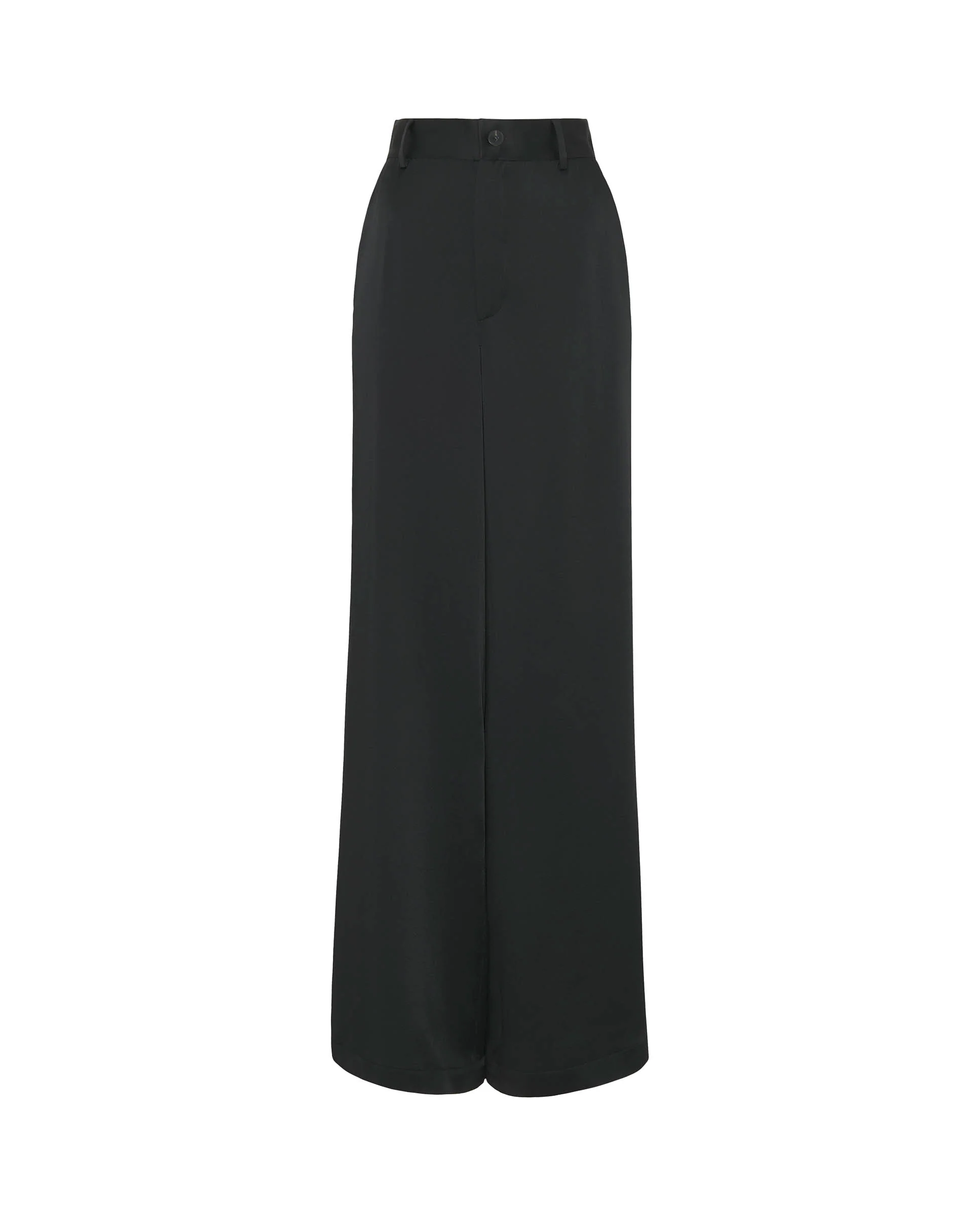 Pantalón de traje negro en satén - Image 5