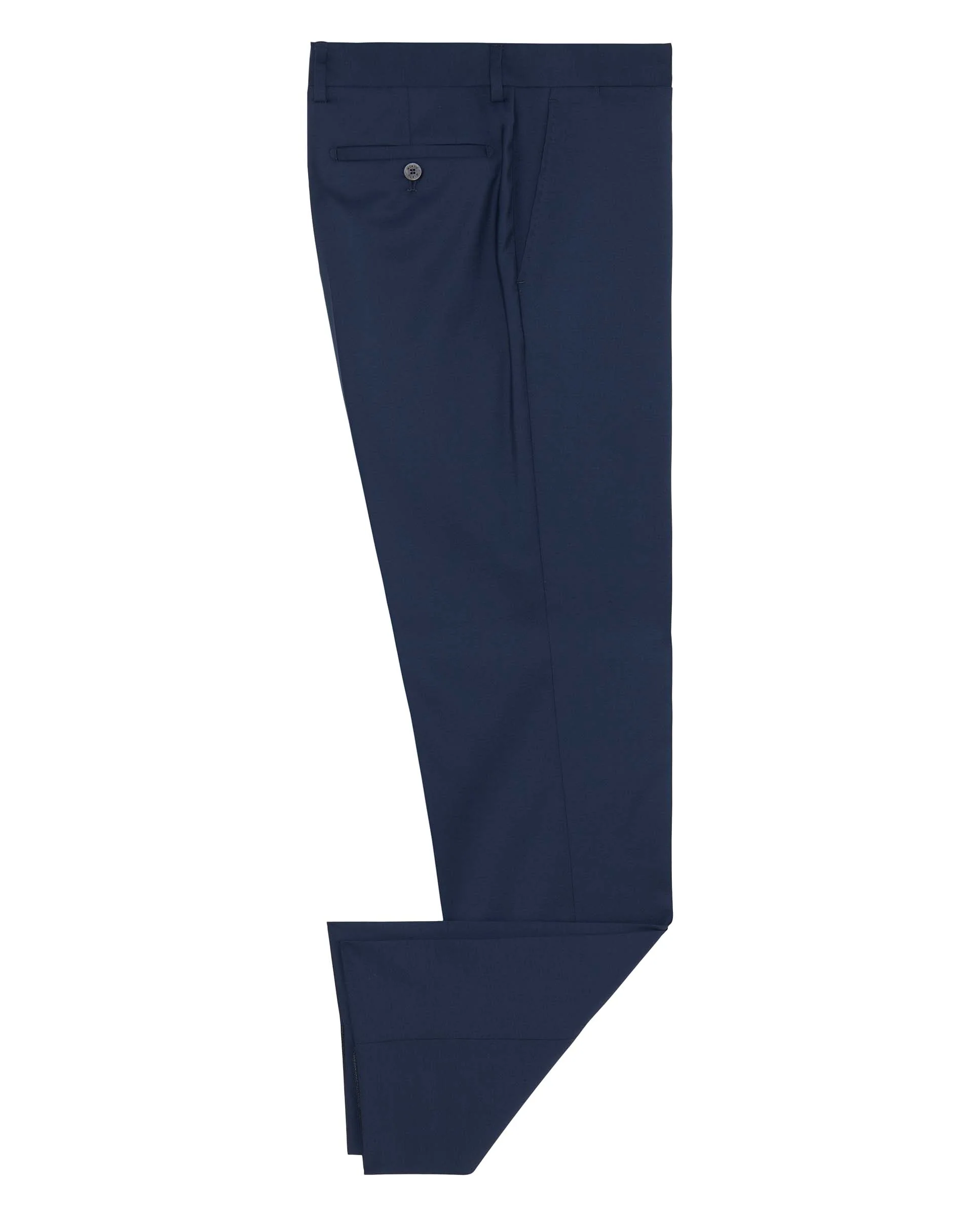 Pantalón regular fit de lana super 100's azul - Image 4