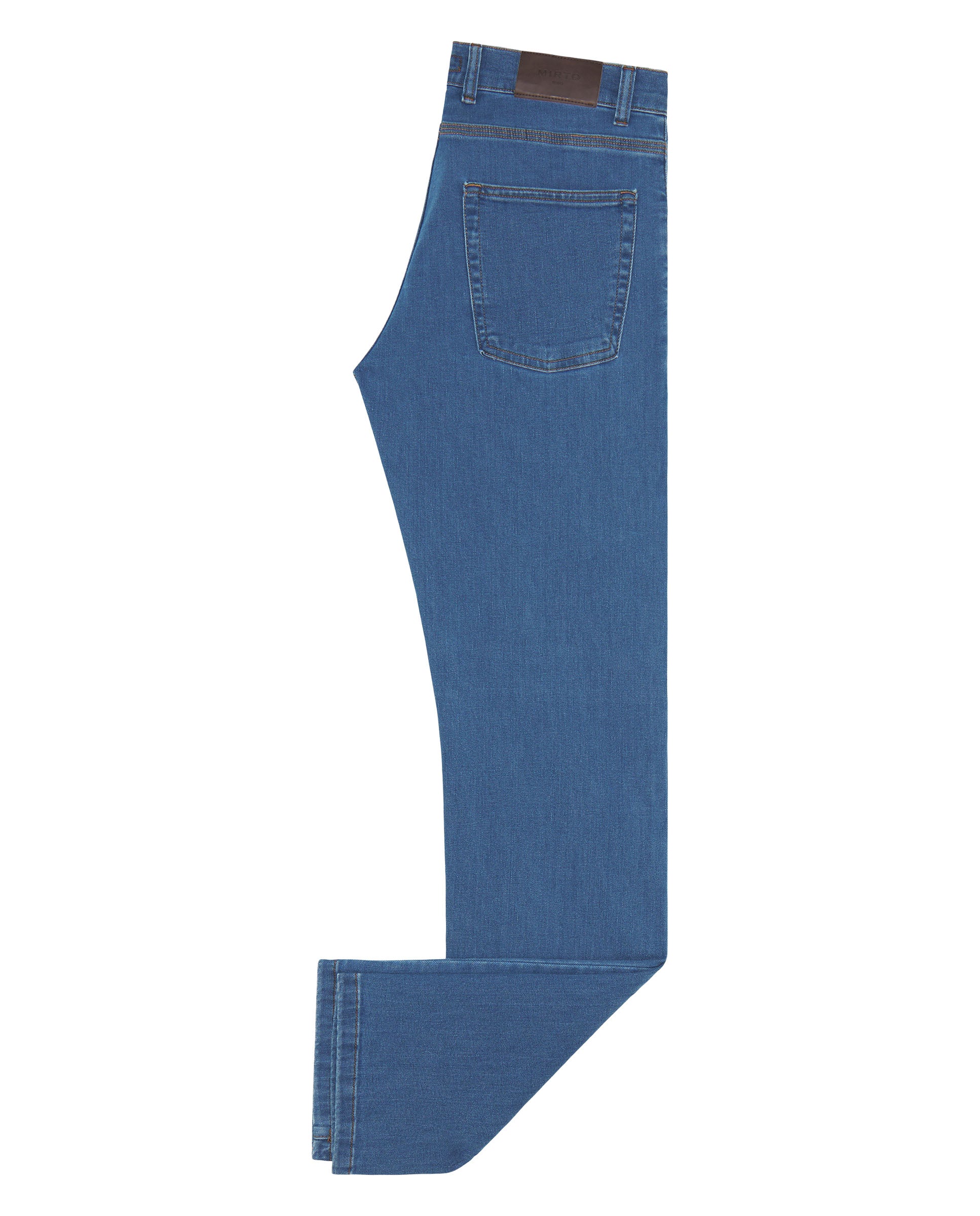 Pantalón denim 5 bolsillos regular azul claro - Image 4