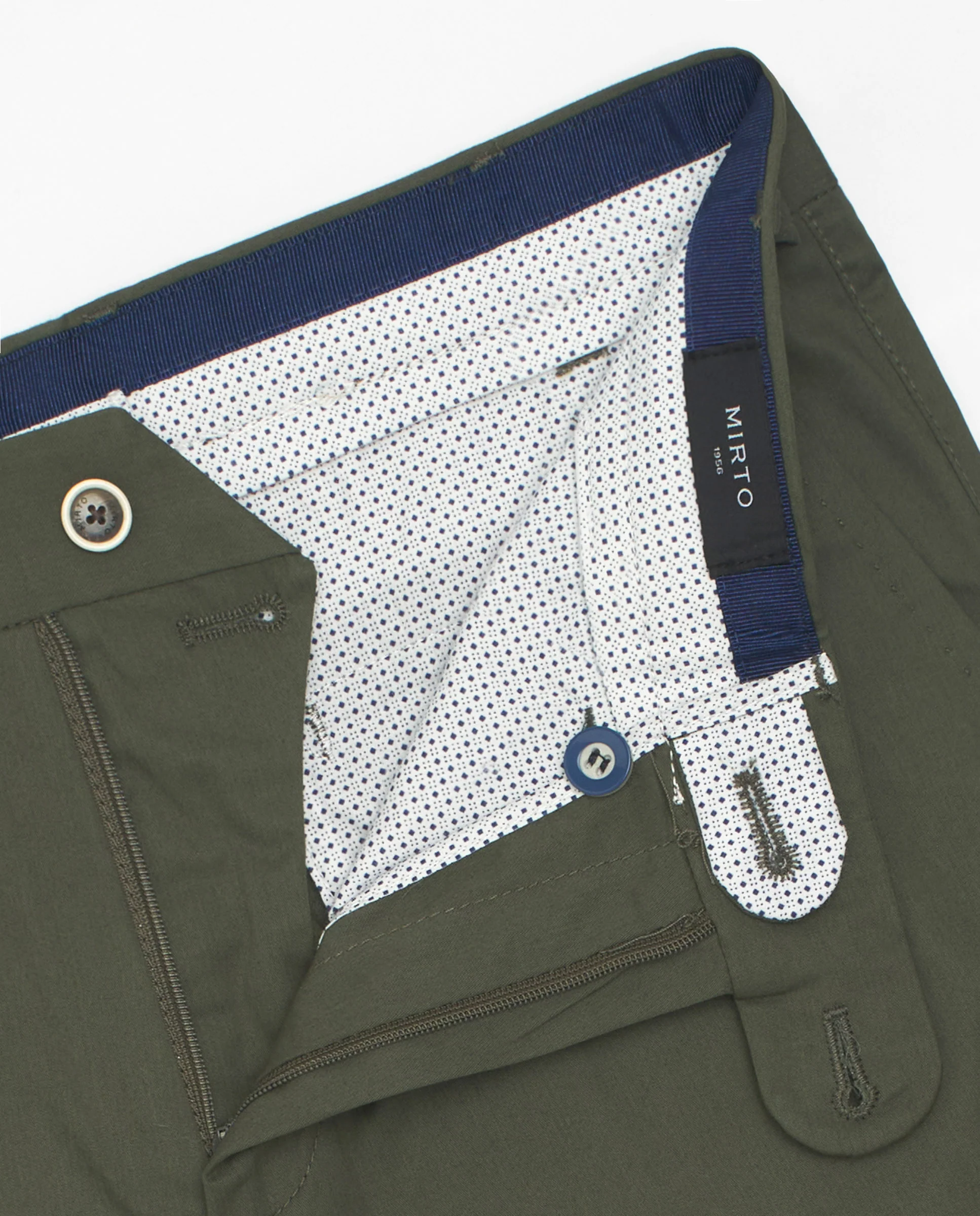 Pantalón regular fit algodón strech verde BIG&TALL - Image 5
