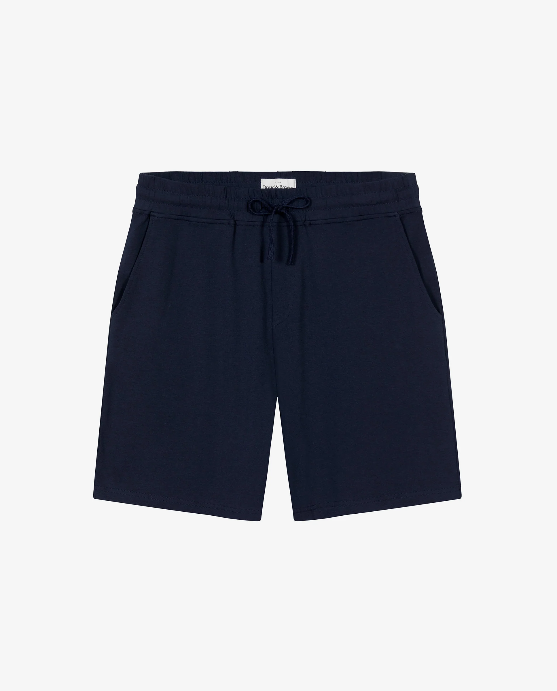Pantalón corto de pijama algodón orgánico strech azul marino - Image 4