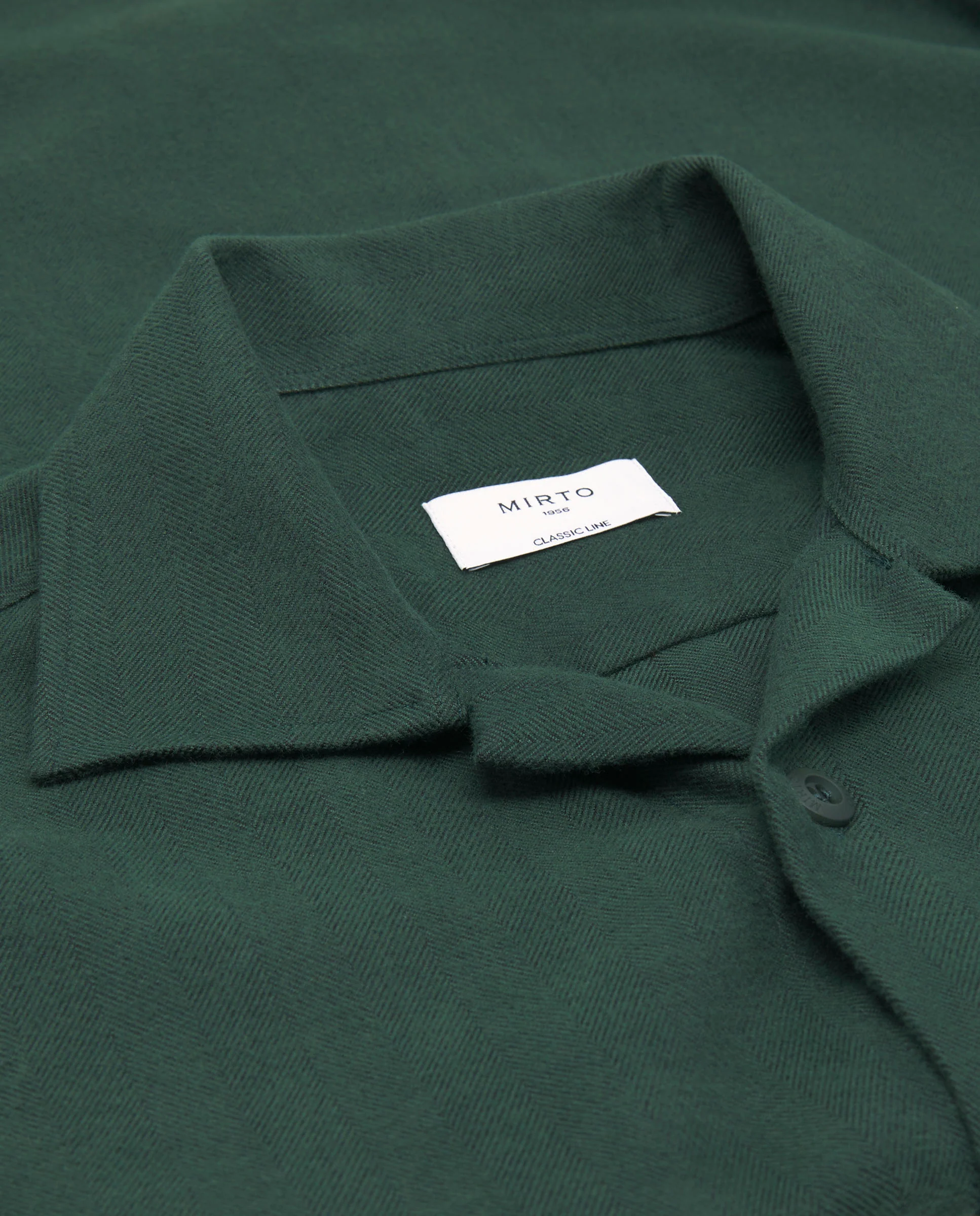 Sobrecamisa verde de franela - Image 5