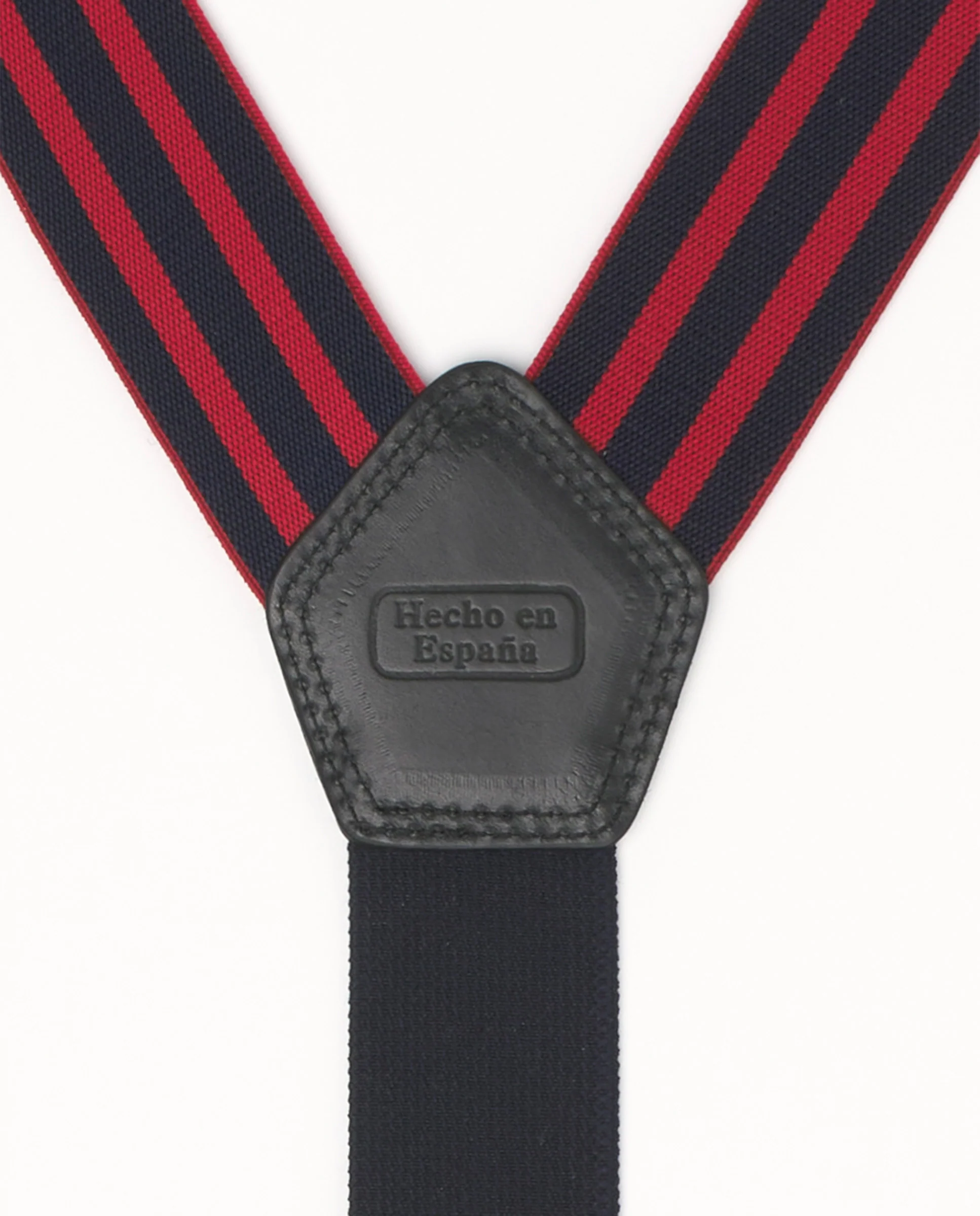 Tirantes rojos rayas azul marino - Image 3