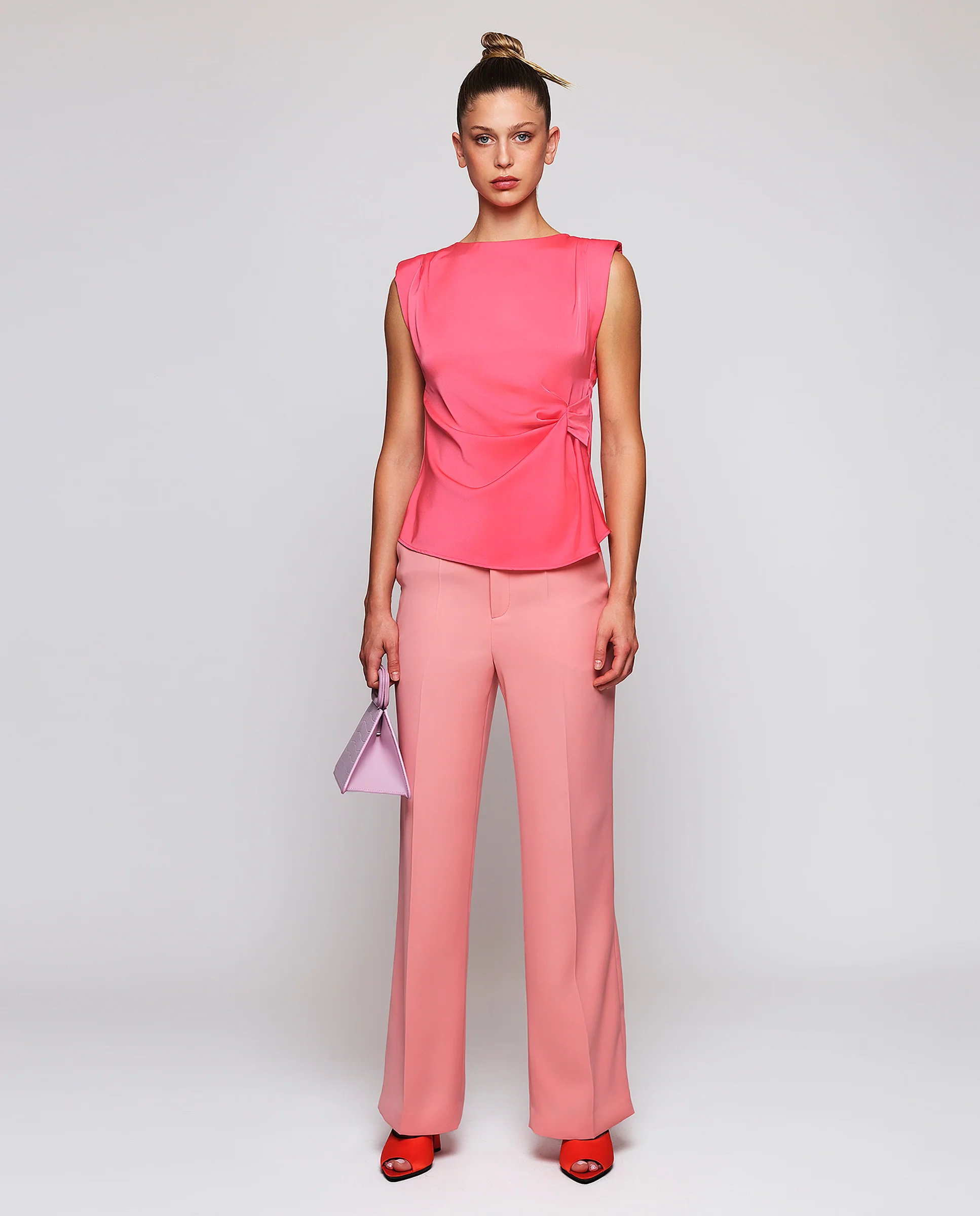 Top coral drapeado - Image 3
