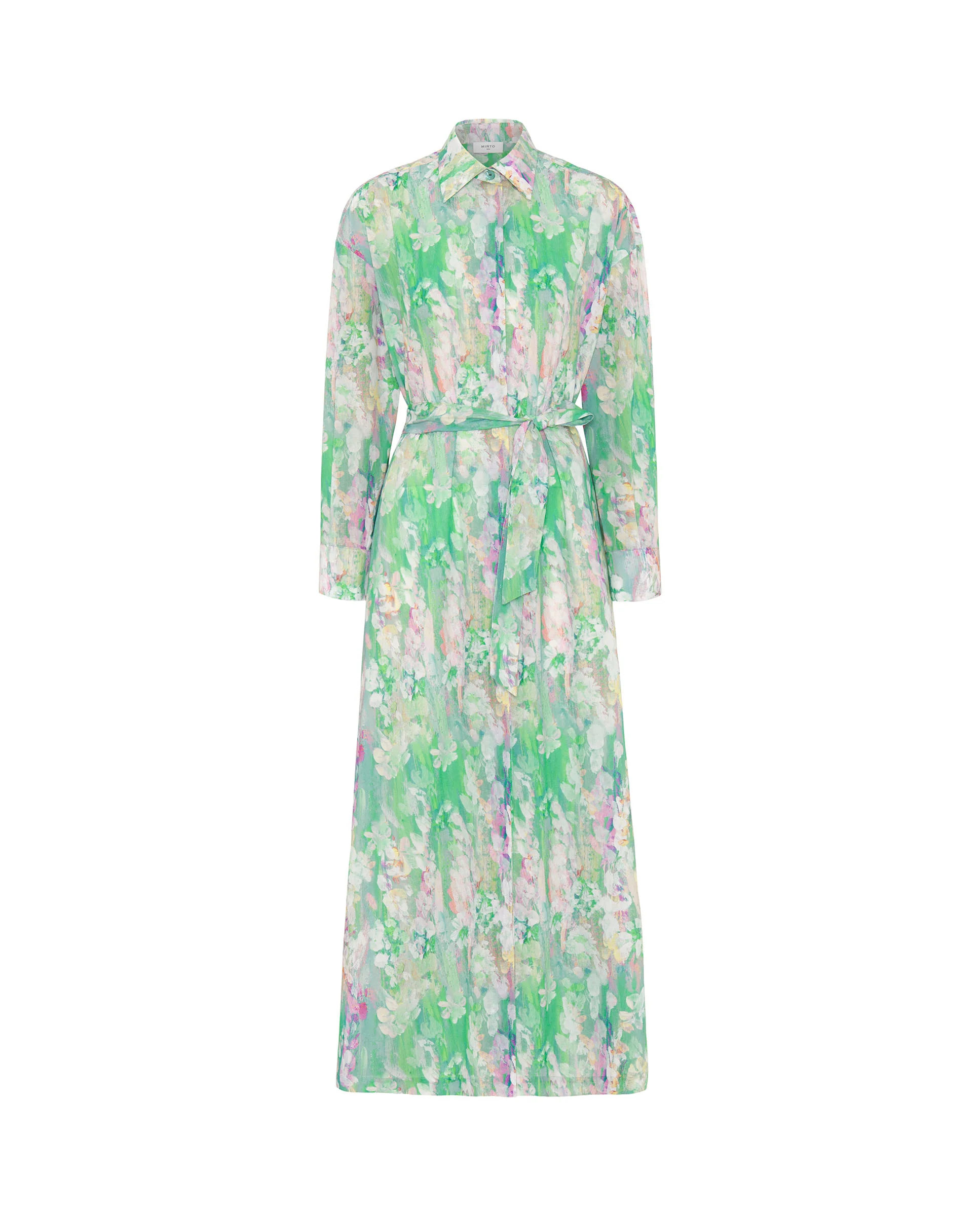 Vestido camisero estampado algodón - Image 4